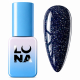 LunaMoon Gel Semipermanente 8ml - 123 Blu Notte Glitterato