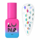 LunaMoon Top Coat Fuck Haters 13ml - Senza Dispersione Con Elementi Decorativi 